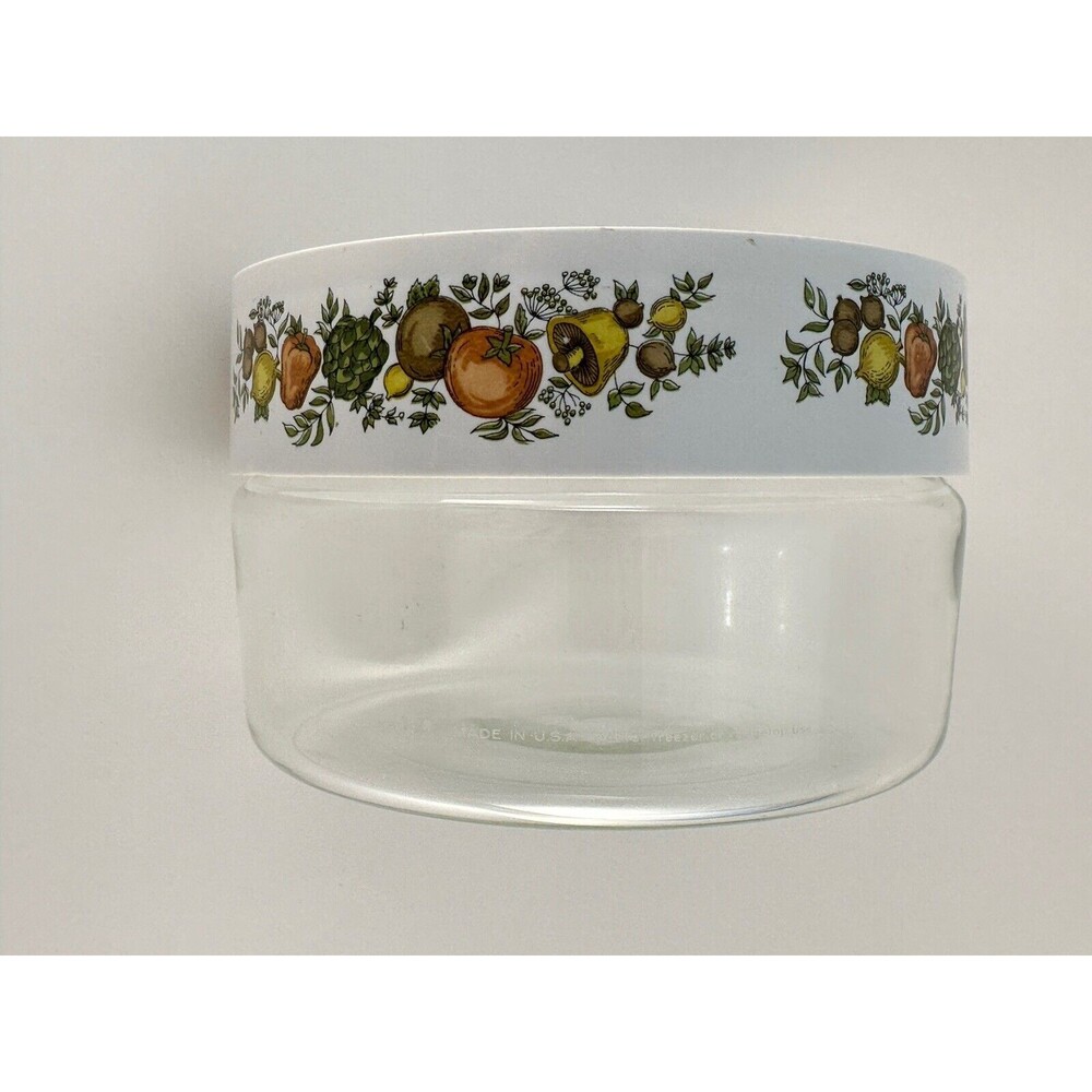 Vintage Pyrex Canister See N Store Spice of Life Glass Storage - Picture 6 of 7